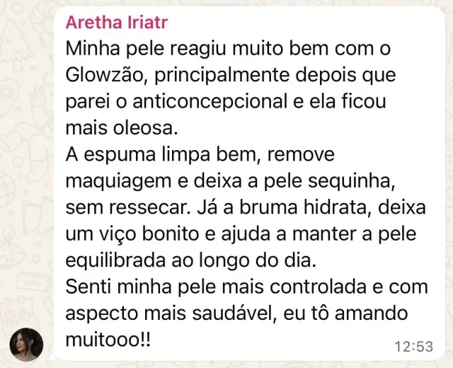 Depoimento de Aretha Iriatr sobre a Bruma Glowzão
